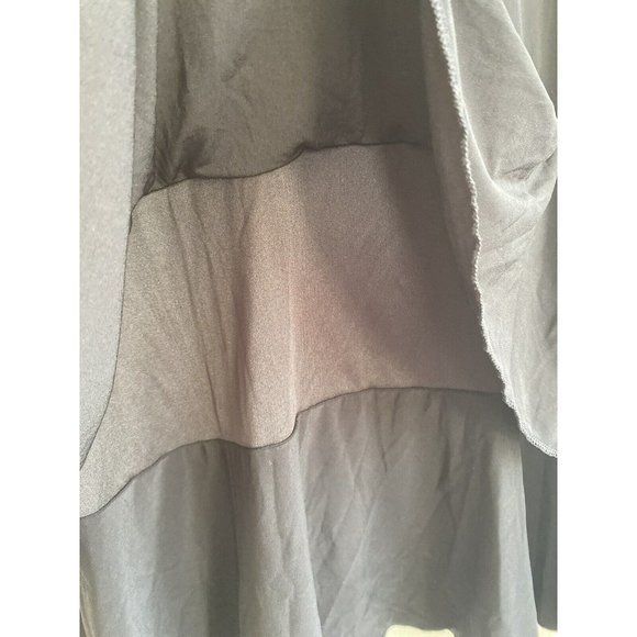 COPY - Dress Barn Top Short Sleeve Black Layered Plus Size 3X Scoop Neck Slinky - Picture 4 of 9